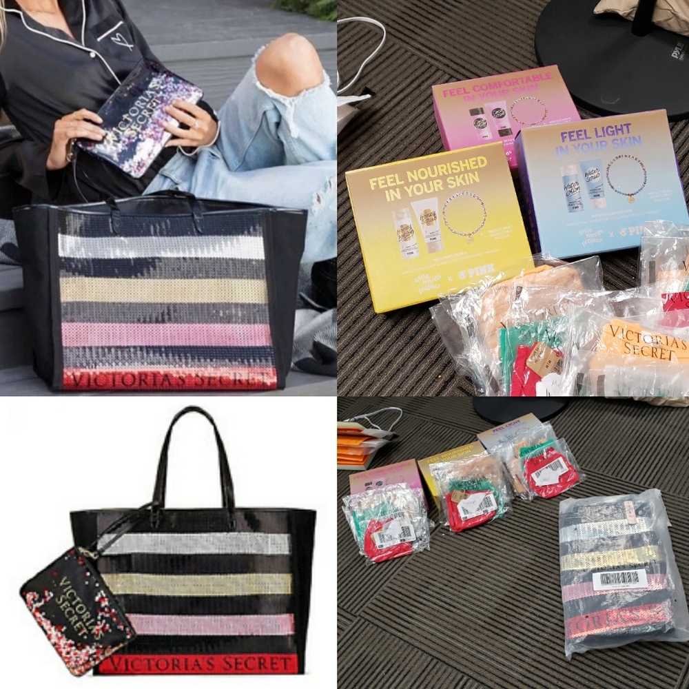 NWT Victoria's Secret sequin tote